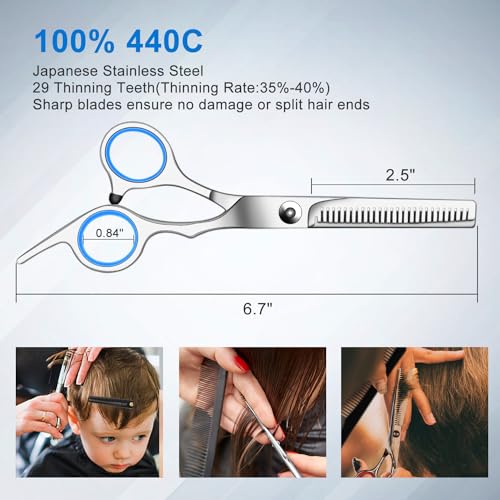 11 PCS Hair Cutting Thinning Scissors Set