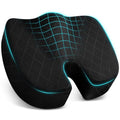 Seat Cushion Memory Foam Office Chair Cushion (XXX-Large / Black)