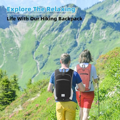 Hiking Backpack 10L Lightweight Foldable (Black)