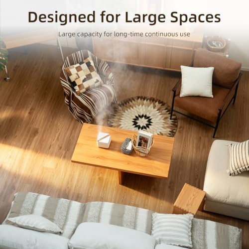 Essential Oil Diffuser for Home Large 700 ml Humidifier (Light Wood)