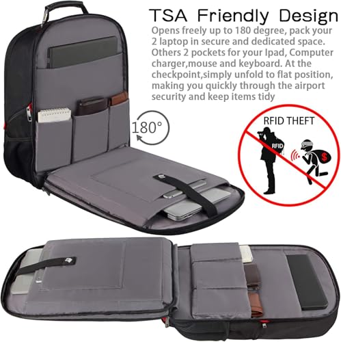 Travel Laptop Backpack (Red)