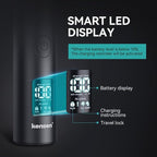Beard Trimmer for Men - Professional 42 Adjustable Length Settings Hair Clippers, Body Hair Trimmer for Men Precision Shaving Facial Head Nose Trimmers LED Display IPX6 Waterproof Mustache Trimmers