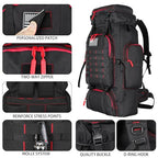Hiking Backpack for Men 70L (70l-blackred)