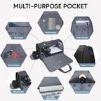 Garment Bags for Travel (Pure Black)