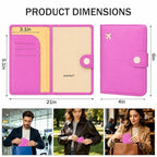 Passport Holder for Travel (Violet Purple)