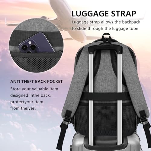 Travel Laptop Backpack (A2-grey / 15.6 Inch)
