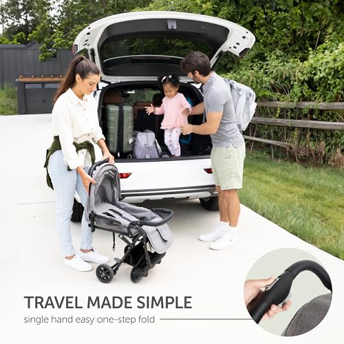 Lightweight Travel Stroller for Baby & Toddlers (Grey)