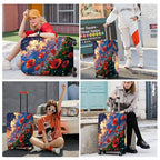 Poppy Flower Luggage Cover (#135 / L(fits 28-30Inch suitcase))