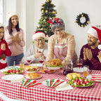 90 Pieces Christmas Plastic Cutlery Set (Red, Green, White)
