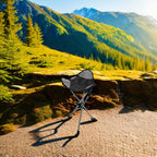Slacker Tripod Chair for Camping (Black / Original Slacker)
