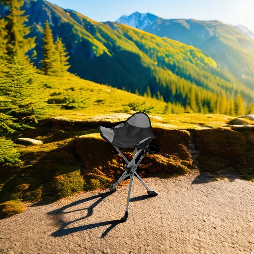Slacker Tripod Chair for Camping (Black / Original Slacker)