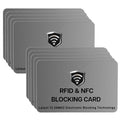 10 Pack RFID Blocking Card for Credit Debit ID Card (Grey)