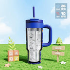 24 oz Stainless Steel Tumbler for Children (Space Rocket / 24 Ounces)