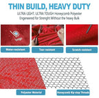 Travel Duffle Bag for Women & Men. Extra Large Foldable Duffel Bags (140L / Red)