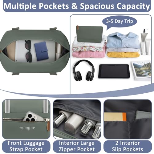 Women Travel Duffle Bags (Army Green / Large)