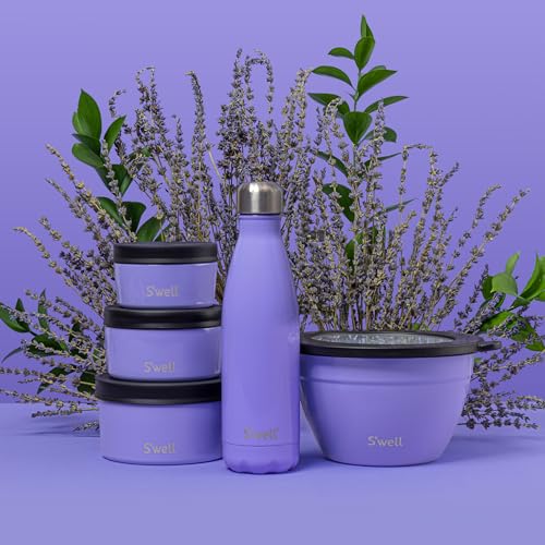 Stainless Steel Water Bottle (Hillside Lavendar / 16.9 Ounces)