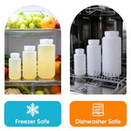 8 oz Plastic Bottles with Lids (Translucent / 8 oz)