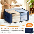 35L Closet Organizers (3 Pack-35l / Blue)