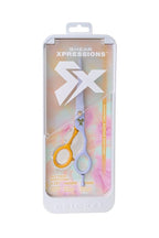 Cricket Shear Xpressions It's All Good 5.75" Professional Hair Cutting Scissors - Barber Scissors, Japanese Stainless Steel for Stylists and Home Use, But First, Serotonin, Lavender
