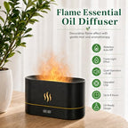 Flame Air Diffuser Humidifier (Black / 180ml)