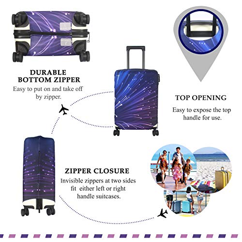 Travel Luggage Cover Fits 31 (L / Fireworks)