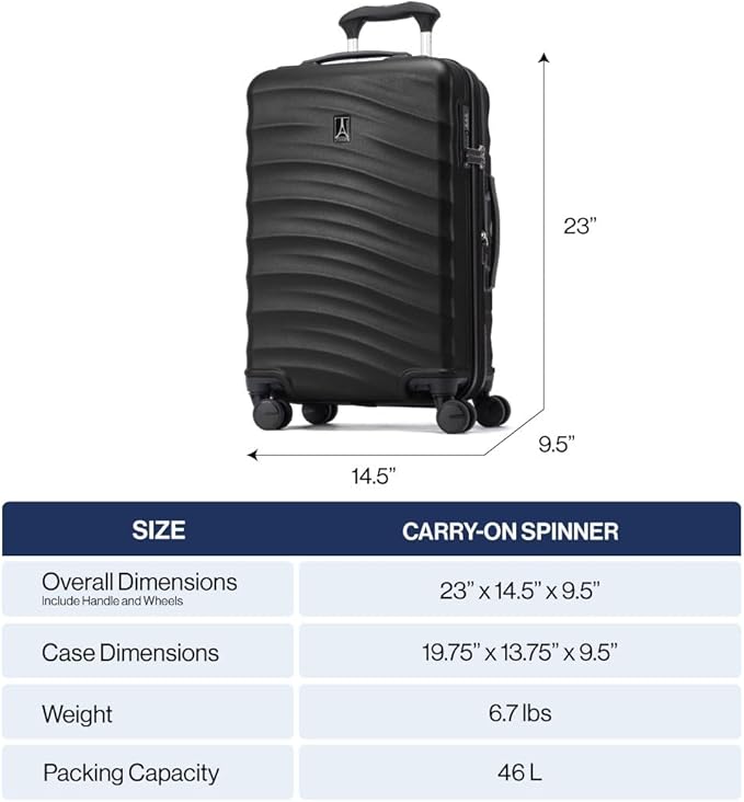 Travelpro Maxlite Air V2 Hardside Expandable Carry on Luggage, 8 Spinner Wheels - Image 9