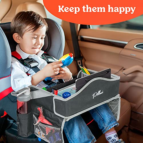 Kids Travel Tray for Car (1-pack Gray)