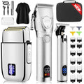 Professional Hair Clippers Set for Men (Silver)
