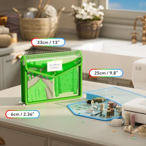 6 Pack Plastic Expanding File Folder (6 Pack Rgb Color)