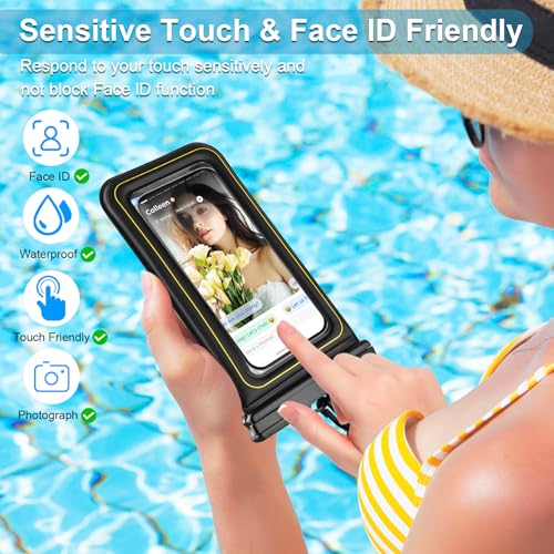 Waterproof Phone Pouch Floating (Black / Up to 7")