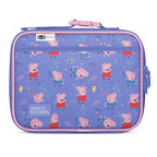 Peppa Pig Kids Lunch Box & Insulated Lunch Bag for School (Regular / Peppa Pig: Bubbles)