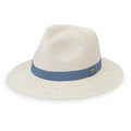 Wallaroo Charlie Fedora Petite (Small / Ivory/Dusty Blue)