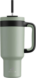 POWCAN 40 oz Tumbler with Handle, 2-in-1 Straw and Sip Lid, Dishwasher Safe by POWCAN