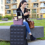 Luggage Travel Cup Holder for Suitcase (Purple)