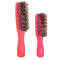 GIO1 Gentle Hair Brush Dresser Size. Wet & Dry Pro Hair Brush Detangler. Soft for Sensitive Scalp. Good For Men Women & Kids All hair lengths. Durable and Anti (Set / Red)