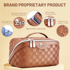 Travel Makeup Bag Organizer (01-F-Brown)