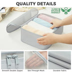 9 Set Packing Cubes with Packing List Luggage Packing Organizers for Travel Accessories (Light Grey)