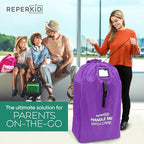 Large Stroller Travel Bag for Airplane (Purple / Large Stroller Bag)