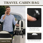 Travel Laptop Backpack 17 Inch (White Brown / 17.3 Inch(40L))