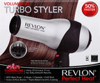 REVLON Turbo Hair Dryer | 1875 Watts of Maximum Shine,Fast Dry (Silver),(Pack of 2)
