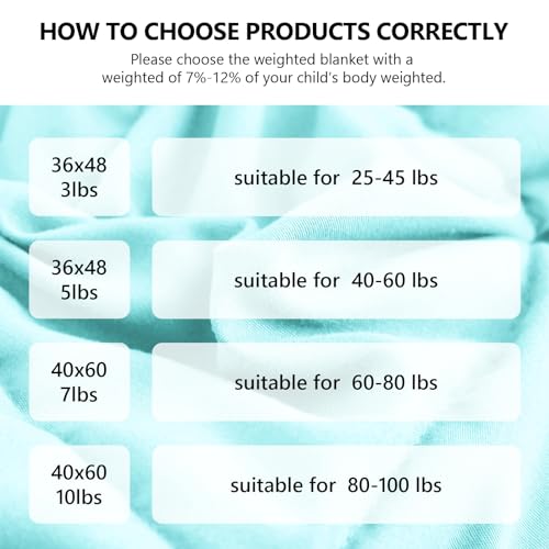 Weighted Blanket (08-light Blue / 36" x 48" | 3lbs)