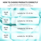 Weighted Blanket (08-light Blue / 36" x 48" | 3lbs)