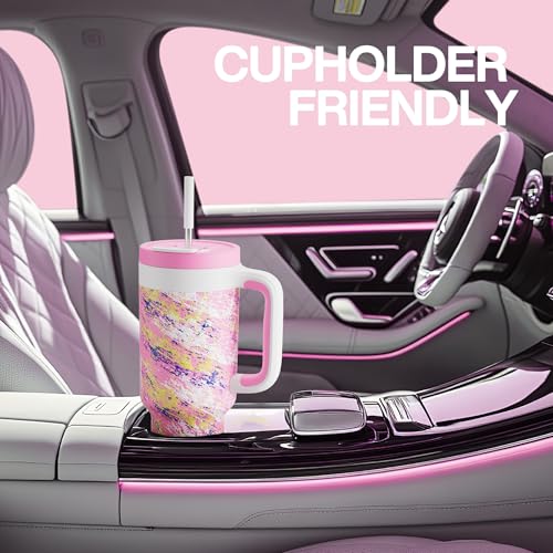 40 oz Tumbler with Handle (Pink Ladies / 40 Ounces)
