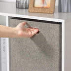Collapsible Storage Bins (13×13×13/4pcs / Woven Coffee)