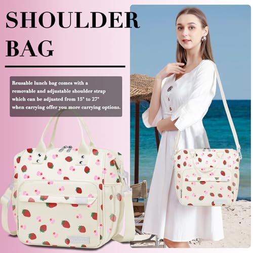 Strawberry Cake Lunch Box for Women (Large / A21: Strawberry Cake)