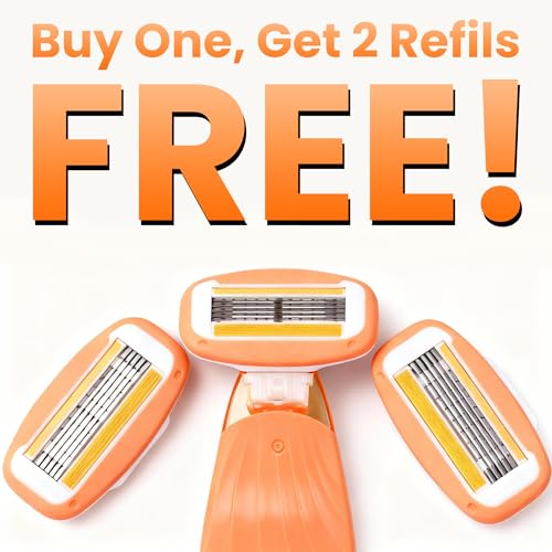 Travel Razor with Lubricating Strip (Orange)
