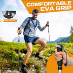 Hiking Poles Collapsible (Grey（110-130cm）)