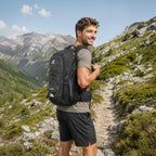 Hiking Backpack for Men Women (Large / Black)