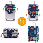 Travelkin Luggage Covers For Suitcase Tsa Approved Suitcase Cover Protector (Go Travel-Trip / S)