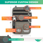 HERO Neck Wallet (Army Grey)